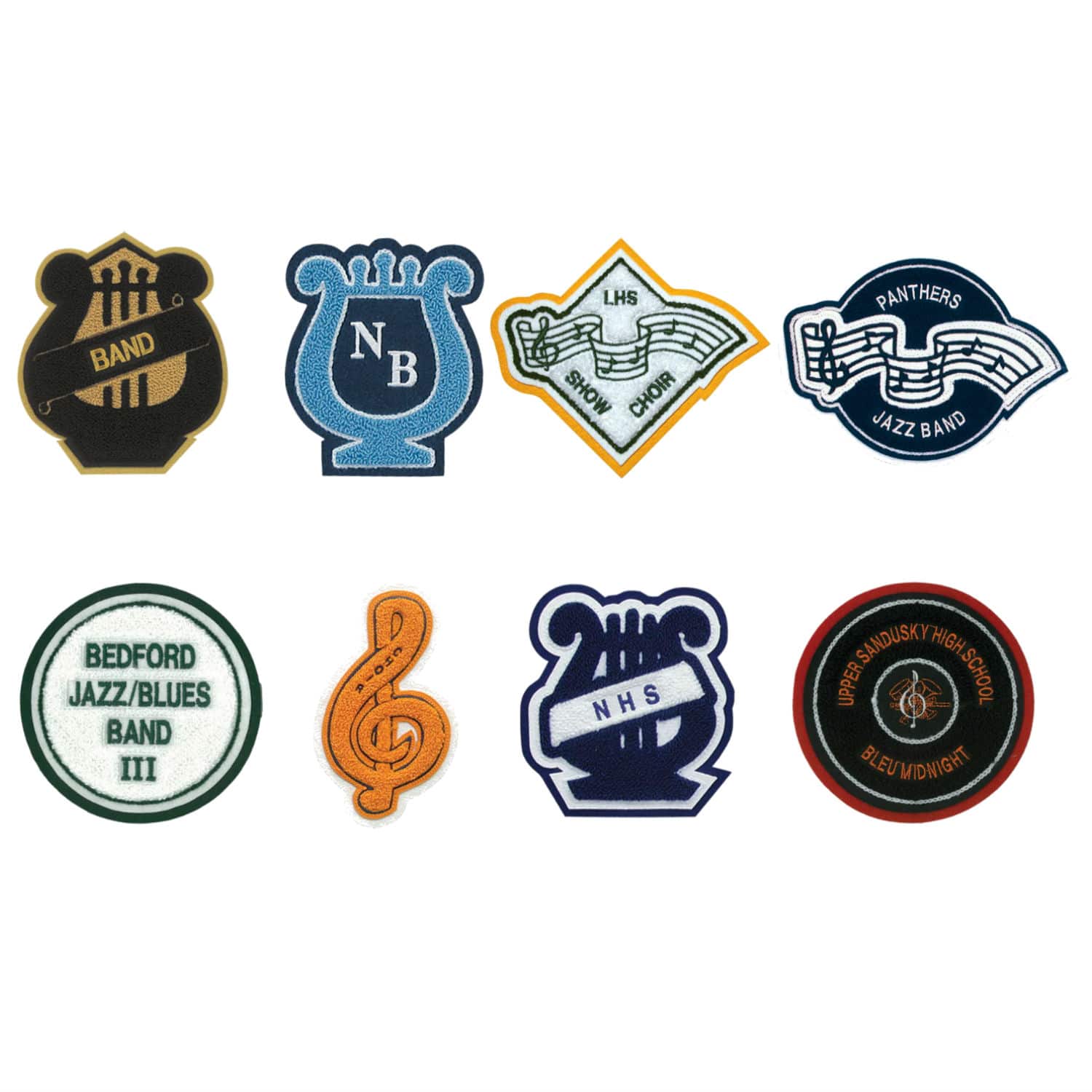 Amazon.com: Varsity Letter Patches White Chenille Letter Patches 4-1/2